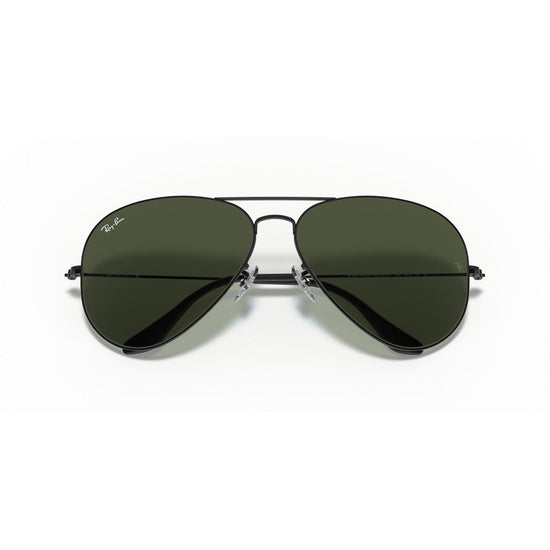 Aviator Large Metal II Sunglasses in Black and Green