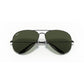 Aviator Large Metal II Sunglasses in Black and Green