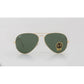 Aviator Large Metal II Sunglasses in Gold and Green