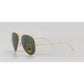 Aviator Large Metal II Sunglasses in Gold and Green