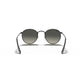 Round Flat Grey Gradient Lenses Sunglasses