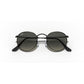 Round Flat Grey Gradient Lenses Sunglasses
