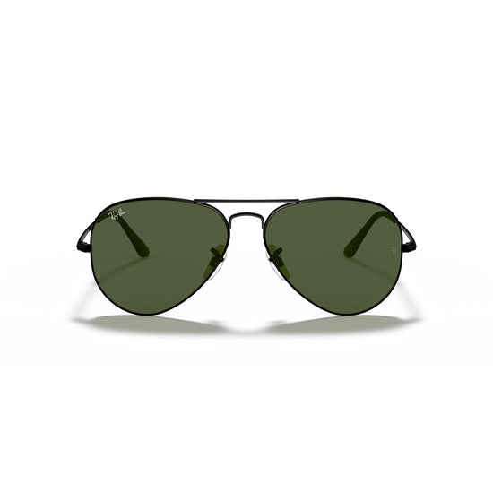 Aviator Metal II in Black and Green Sunglasses