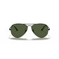 Aviator Metal II in Black and Green Sunglasses