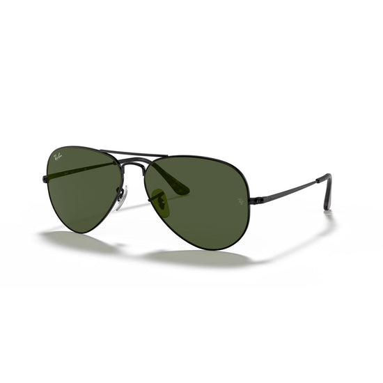 Aviator Metal II in Black and Green Sunglasses