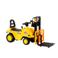Kids Manual Forklift Ride-On with Working Mast Lift and Pallet