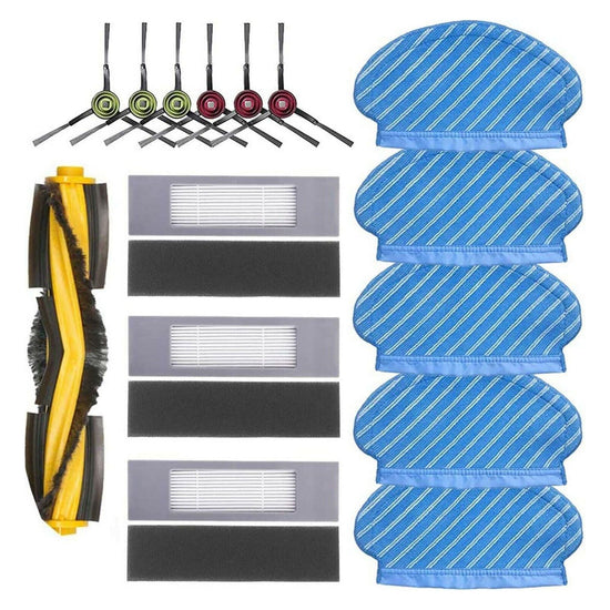 Filters Side Brushes Mop Cloths Accessories Kit For Ecovacs Deebot Ozmo 950 920