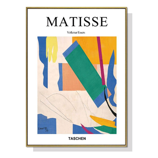 Wall Art 70cmx100cm Abstract colour by Henri Matisse Gold Frame Canvas