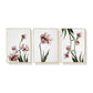 Wall Art 70cmx100cm Tulip Flower 3 Sets Gold Frame Canvas