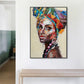 Wall Art 40cmx60cm African women 2 Sets Black Frame Canvas