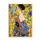 Wall Art 40cmx60cm Lady With A fan By Klimt Gold Frame Canvas