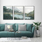 Wall Art 70cmx100cm  Landscape 3 Sets Black Frame Canvas