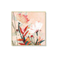 Wall Art 90cmx90cm Native Floral Gold Frame Canvas