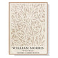 Wall Art 100cmx150cm William Morris Neutral Wood Frame Canvas