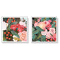 Wall Art 40cmx40cm Eucalyptus Bouquet 2 Sets White Frame Canvas