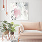 Wall Art 40cmx40cm Abstract Pink Grey 2 Sets White Frame Canvas