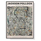 Wall Art 100cmx150cm Jackson Pollock Exhibition III Black Frame Canvas