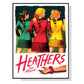 Wall Art 90cmx135cm Heathers The Musical Black Frame Canvas