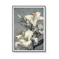 Wall Art 90cmx135cm Floral Lily II Black Frame Canvas