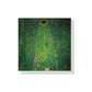 Wall Art 80cmx80cm Sunflower by Gustav Klimt White Frame Canvas