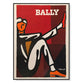 Wall Art 90cmx135cm Bally Man by Villemot Black Frame Canvas