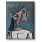 Wall Art 90cmx135cm Head Of A Woman By Pablo Picasso Black Frame Canvas