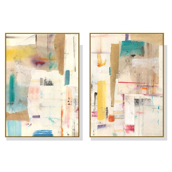 Wall Art 40cmx60cm Sonder By Jean Kenna 2 Sets Gold Frame Canvas