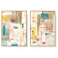 Wall Art 90cmx135cm Sonder By Jean Kenna 2 Sets Gold Frame Canvas