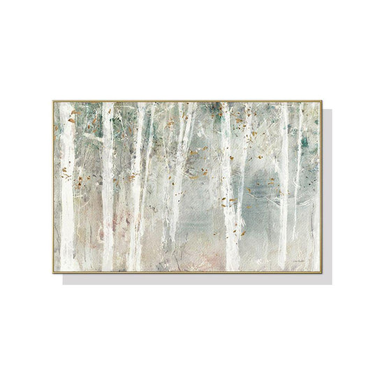 Wall Art 60cmx90cm Forest hang painting style Gold Frame Canvas