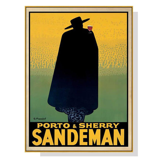 Wall Art 40cmx60cm Sandeman Gold Frame Canvas