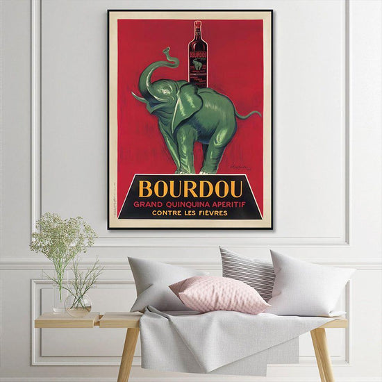 Wall Art 100cmx150cm Bourdou Black Frame Canvas