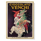 Wall Art 40cmx60cm Cioccolato Venchi Vintage Gold Frame Canvas