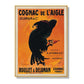 Wall Art 100cmx150cm Cognac de l’Aigle Gold Frame Canvas