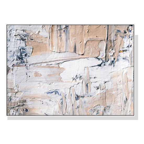 Wall Art 100cmx150cm  Modern Abstract Oil Painting Style White Frame Canvas