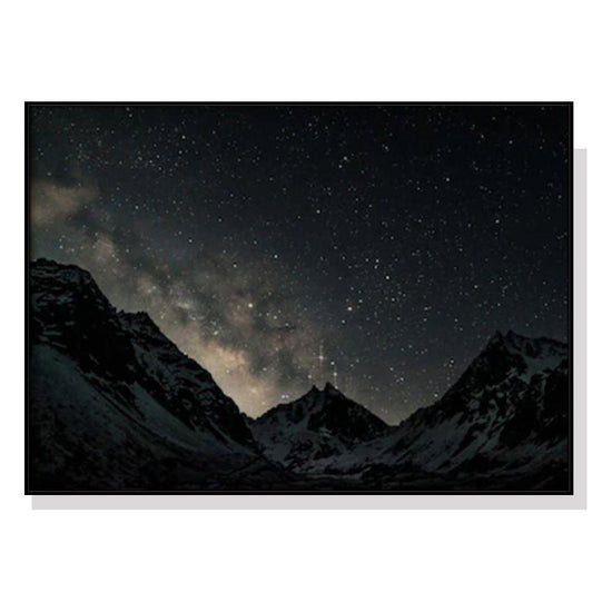 Wall Art 100cmx150cm Night Court Black Frame Canvas