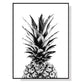 Wall Art 100cmx150cm Pineapple Black Frame Canvas