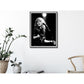 Wall Art 50cmx70cm Young Stevie Nicks in Concert Poster, Black Frame Canvas