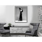 Wall Art 30cmx40cm Cher Music Black and White, Black Frame Canvas