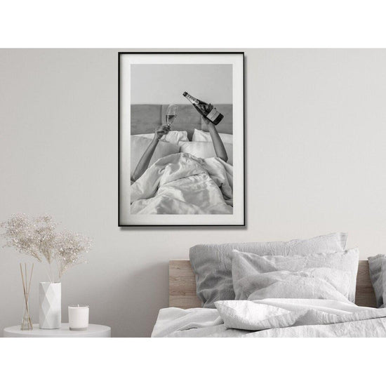 Wall Art 30cmx40cm Vintage Fashion Feminist Picture, Black Frame Canvas