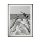 Wall Art 40cmx60cm Vintage Fashion Feminist Picture, Black Frame Canvas