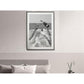 Wall Art 90cmx135cm Vintage Fashion Feminist Picture, Black Frame Canvas