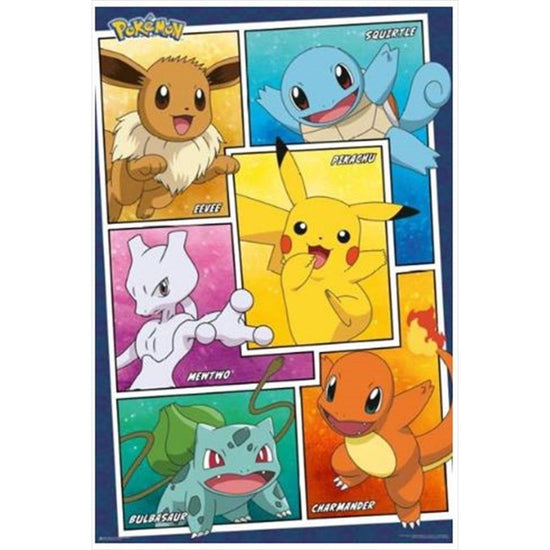 Pokemon Character Panels Poster