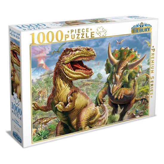 T Rex And Triceratops 1000 Piece Puzzle