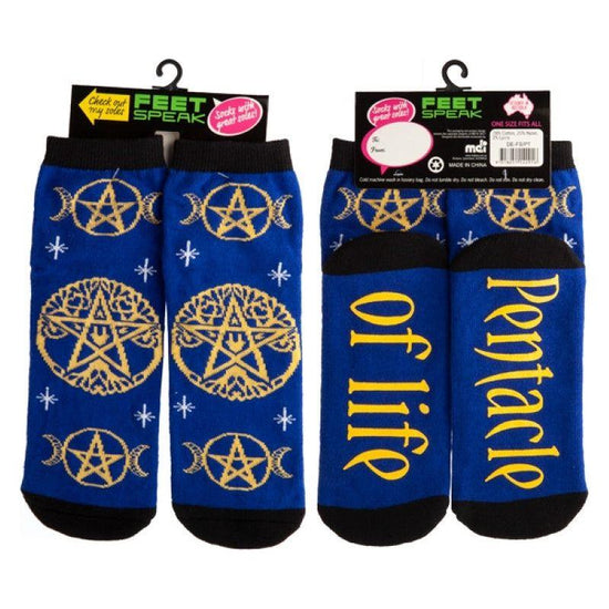 Pentacle Feet Speak Socks