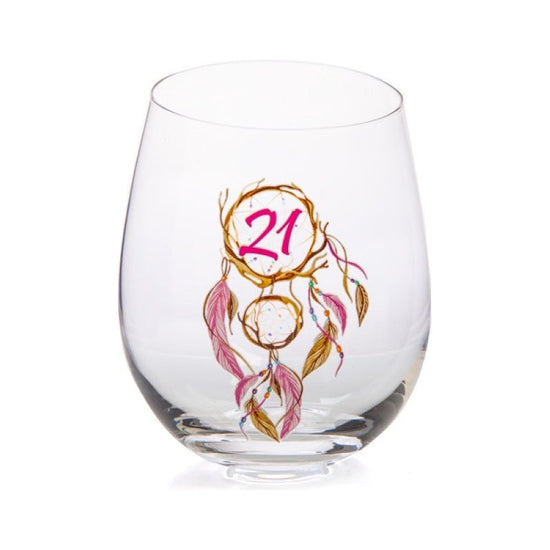 21st Birthday Tallulah Dream Stemless Glass