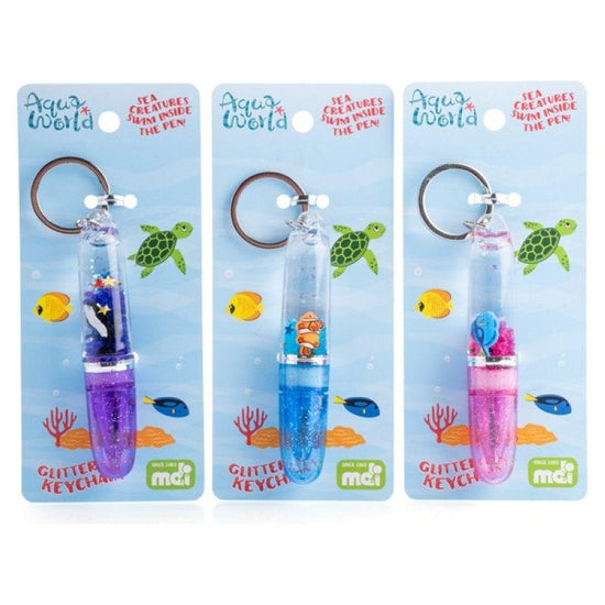 Sea Animal Glitter Pen Keychain  (SENT AT RANDOM)
