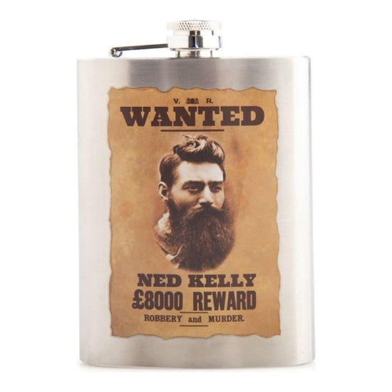 Ned Kelly Metal Flask