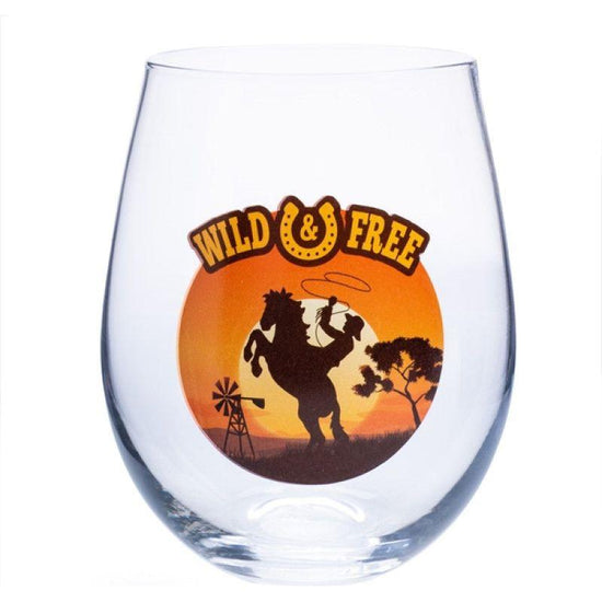 Wild And Free Stemless Wine Glass