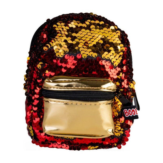 Gold Red Sequins BooBoo Backpack Mini