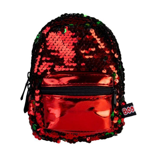 Sequin Red Green Mini Backpack